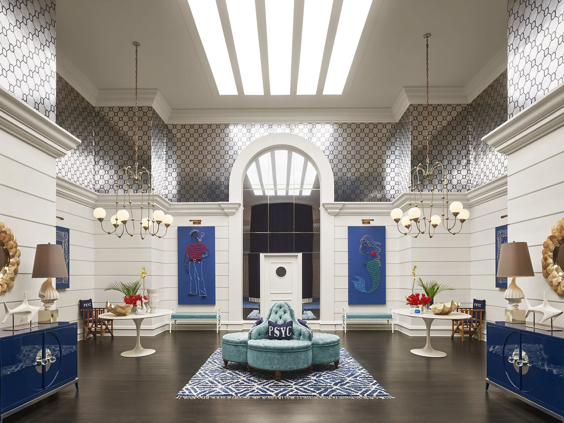 The Palm Springs Yacht Club at the Parker Hotel in Palm Springs