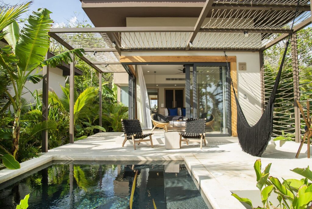 Infinity pool and Pacific Ocean views at Hotel Nantipa, Santa Teresa, Costa Rica
