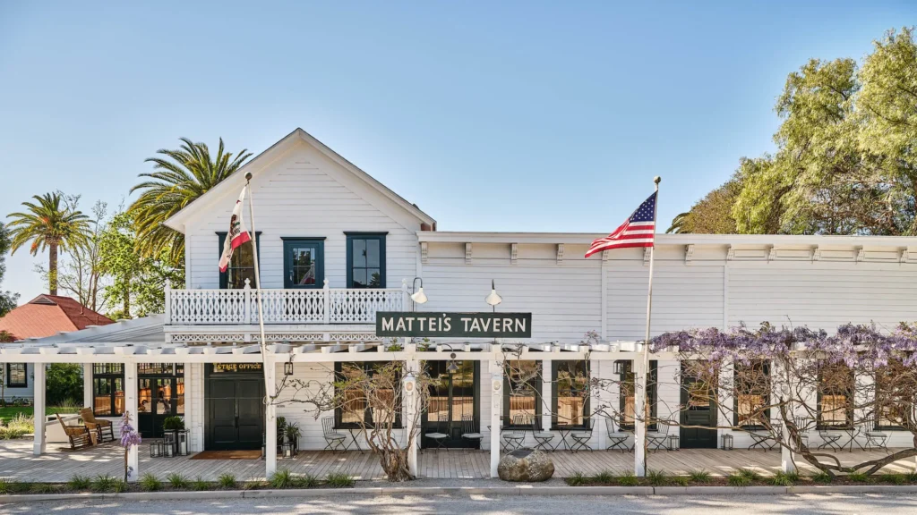 Exterior of The Inn at Mattei's Tavern in Los Olivos
